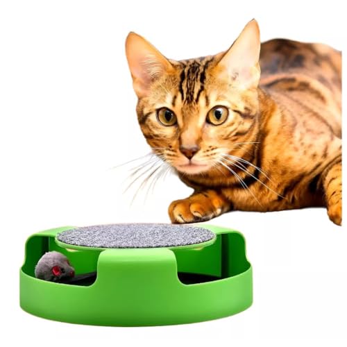 Brinquedo Gato Ratinho Giratório Estimula Instinto Caçador