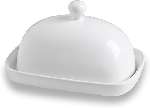 Sweejar Ceramic Casserole Dishes for Oven Baking Dish with Handles Rectangular Lasagna Pan Deep Porcelain Bakeware Sets with Butter Dish