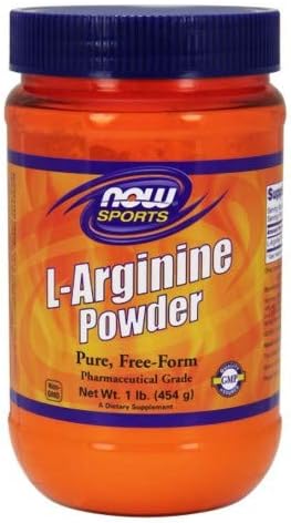 L-Arginine Powder, POWDER, 1 Lb by Now Foods (Pack of 5)