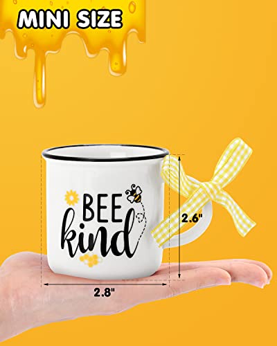 Nefelibata Bumble Bee Tiered Tray Decorations Bee Mini Coffee Mugs 3 Pack Espresso Cups Spring Summer Honey Kitchen Decor Farmhouse Home Decor Bee Party Housewarming Gift Idea #TOP2