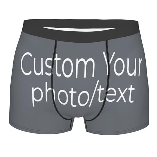 Custom Boxers For Men Photo&Text Personalized Funny Boxers For Men Birthdays Valentine'S Day Gifts
