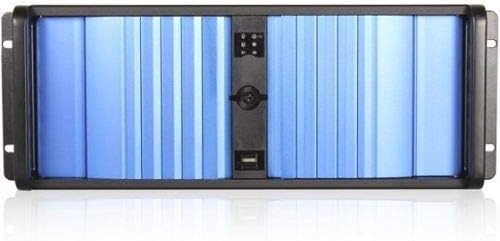 iStarUSA KIT D-400SEA 4U Compact Stylish Rackmount Chassis with SEA Blue Bezel (Power Supply Not Included) (148842)