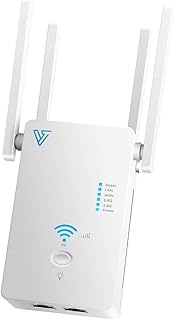 WiFi Range Extender - Coverage up to 1200 Sq ft, 1200Mbps Dual Band AC, Verratek DB-1200 WiFi Extender, Wireless Internet Signal Booster, Repeater, One Touch WPS Setup to Extend Range of WiFi Internet