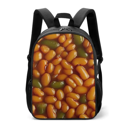 Baked Beans Food Travel Backpack Casual Daypack Shoulder Bag with Adjustable Shoulder Straps for Hiking