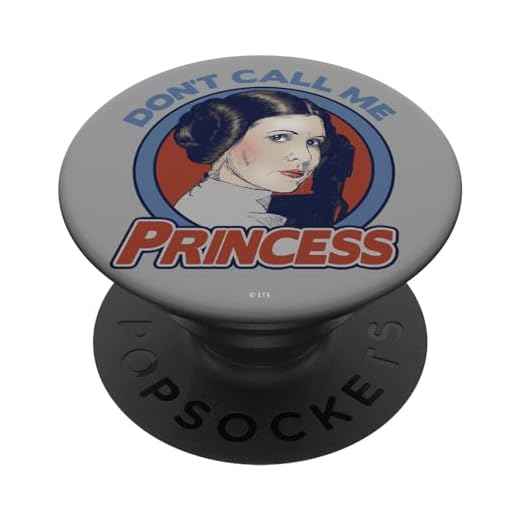 Popsockets- Star Wars Leia Don't Call Me Princess PopGrip: Agarre intercambiable para Teléfonos y Tabletas