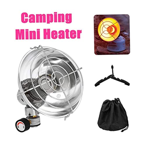 Chauffage à gaz portable mini réchaud de camping avec support et sac - 4