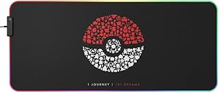 ماوس باد جيمينج RGB كبير 30×80 سم بإضاءة LED متعددة الألوان، تصميم مطبوع عالي الدقة، سطح قماشي ناعم للتحكم، قاعدة مضادة للانزلاق، مقاوم للماء، حواف متينة للألعاب والعمل – تصميم بوك