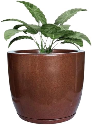 Vaso Planta Grande Cone Liso Polietileno Luxo Jardim Varanda (Mar...