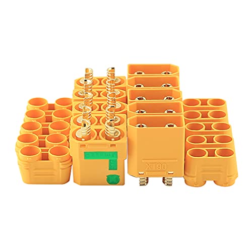10Pcs Amass XT90 Connector Update XT90S Anti-Spark Male Female for RC FPV Lipo Battery ESC Charger...