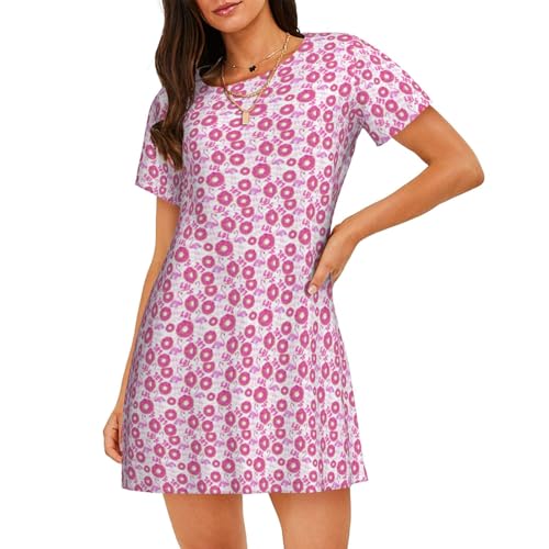 Nuisette imprimée flamants roses coupe ample et tissu ultra doux