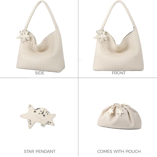Bolso vegano de hombro para mujer estilo Hobo miniatura 6