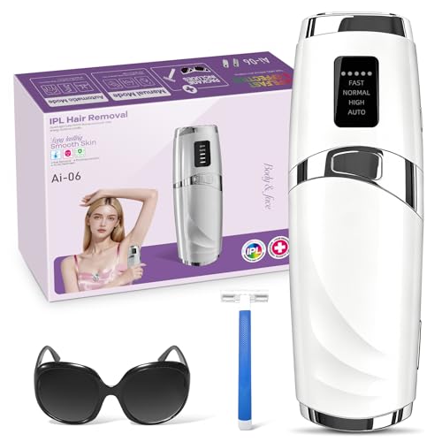 Mulbijeo Depiladora Laser con Función de Refrigeración, IPL Depiladora Luz Pulsada con 9 Niveles de Energía, 600-1200 NM Luz Roja, Depilacion Laser Casa para Mujer y Hombre, Bikini, Axilas, Cara