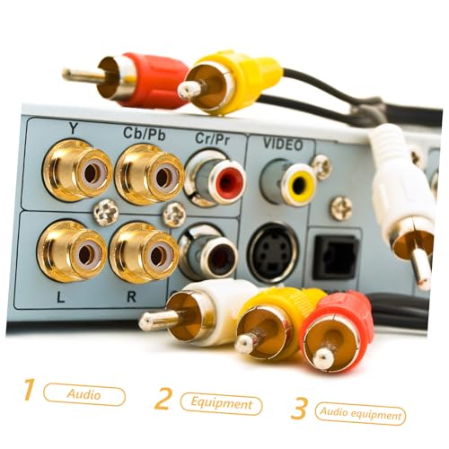 Conectores de Audio para Cables de Altavoz SHINEOFI Adaptadores de Panel 5