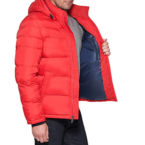 Image of Tommy Hilfiger Men's Down Alternative Hooded Puffer Jacket (Standard and Big & Tall)