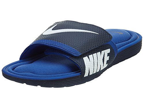 NIKE Men's Solarsoft Comfort Slide Sandal, Midnight Navy/White/Game Royal, 8 D(M) US