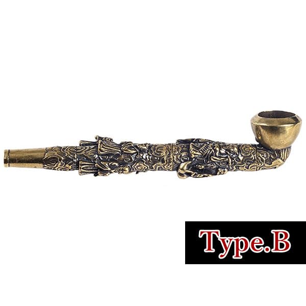 Amazon.co.jp: キセル 煙管 アンティーク調 きざみタバコ対応 銅製