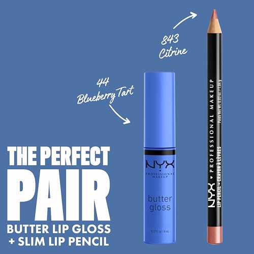 Nyx Professional Makeup 800897197889 Butter Gloss, Non-Sticky Lip Gloss - Blueberry Tart thumb #3