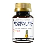 BROMELINA 10.000 GDU/g GASTROPROTETTA CON BROMELINA 5000 GDU/g CENTELLA PILOSELLA BETULLA TARASSACO | INTEGRATORE CELLULITE E DRENANTE 100 COMPRESSE 1 AL GIORNO