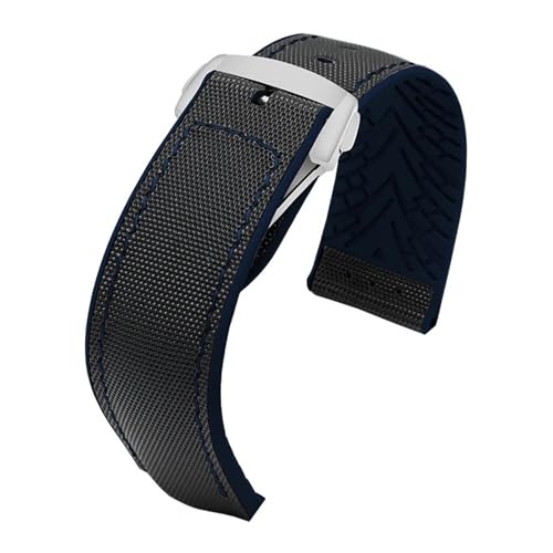 [-ł] IK Xgbv V[}X^[ 007 X[p[t@C^[ o^tC tC h VR EHb` Xgbv jp 20mm 22mm ƌ݊̂鎞voh(Black blue-silver-Z3,19mm)