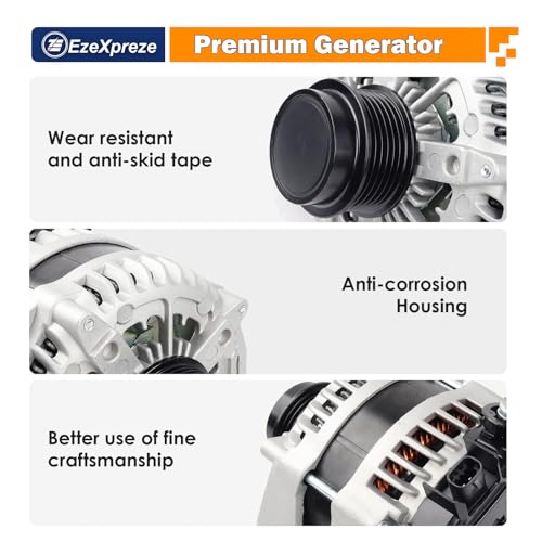 Image of EZEXPREZE 84143540 170A High Output Alternator Fit for 2014-18 GMC Sierra and Chevy Silverado 1500, 2015-20 Chevy Suburban Tahoe GMC Yukon Cadillac Escalade - Replaces for 22949467 1042106870