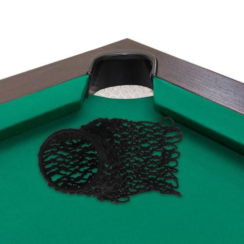 Insertos de nylon para billar Kisangel de 6 piezas negras para mantenimiento de mesa 6