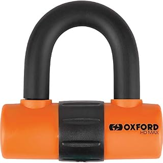Oxford HD Max Orange High Security Motorcycle Steel Disc Lock LK312