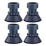 NbgrvB Piedini antivibrazione regolabili per lavatrici e asciugatrici, cuscinetti ammortizzanti per riduzione del rumore, colore grigio