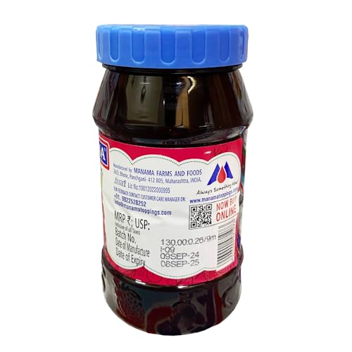 Image of Manama Strawberry Fruit Jam and Raspberry Fruit Jam 500GMS Each, Pack of 2