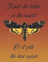 It Puts The Lotion In The Basket: Large Silence of the Lambs Inspired Weekly Calendar With Goal Setting Section and Habit Tracking Pages, 8.5"x11" 1687804842 Book Cover