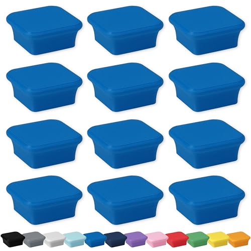 Image of Glassboard Studio MiniBar Magnet - Strong Neodymium Rare Earth Magnets for Fridge, Whiteboard, Locker & Magnetic Glassboards - Ideal for Crafting & Office Use - Strong Fridge Magnets (Cobalt Blue, 12)