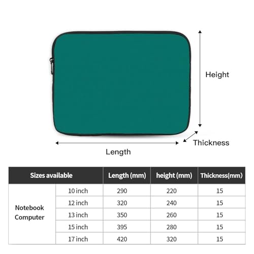 Solid Dark Green Laptop Sleeve Case 15 Inch Suitable For Notebook Computer Tablet Traveling Carrying Simple Case4