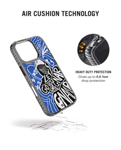 Image of DailyObjects Gnarcotic Stride 2.0 Magnetic Case Cover Compatible with iPhone 16 Pro | Wireless Charging Slim Back Cover | 2 Layer Edge Protection & Shockproof