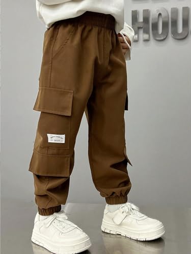 Image of TAGAS Boys Boys Side Pocket Cargo Pant || Cargo Pants|| Regular Slim Cargo for Kids ||Relaxed Trouser ||Pant for Boys ||Boy Loose Comfortable Cargo ||Boys Joggers||