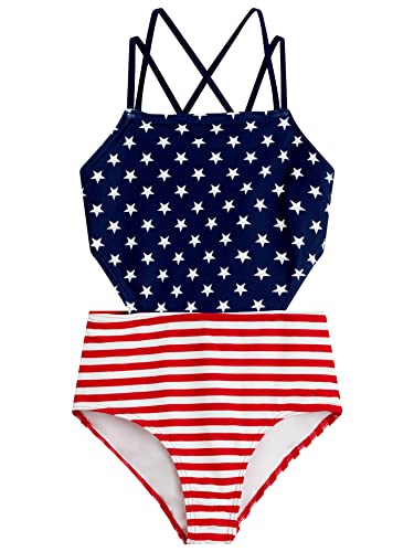 Image of Kanu Surf Girls' Beach Girl Sport Cut-Out One Piece Swimsuit
