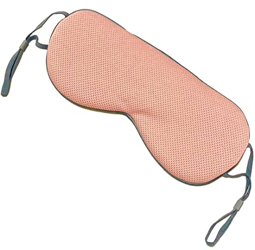 MONOW アイマスク 睡眠用 かわいい 遮光 アイピロー 安眠グッズ 温冷両用 ピンク