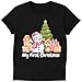 My First Christmas Custom T-Shirt – Personalized Holiday Shirt with Custom Backside Text, Year or Name | Handmade Christmas Outfit for Baby, Kids & Family