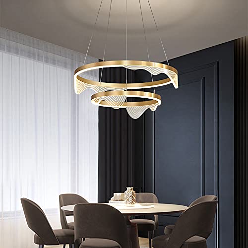 Suspension LED télécommandée en acrylique pour ajuster la lumière de votre salon