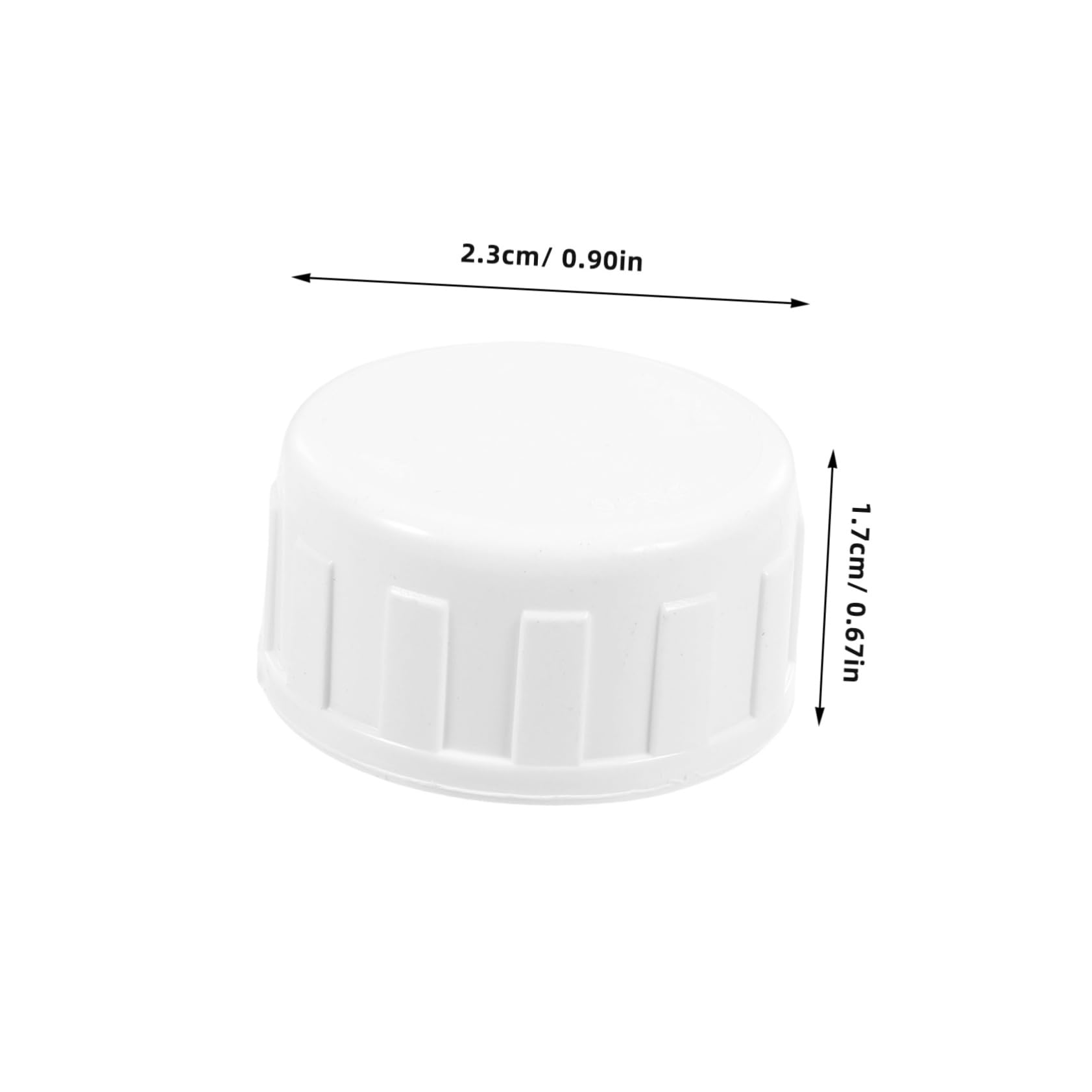 Sosoport 20 Pack PVC Pipe End Cap Plug Cap Plug for Pipe End Leakproof Sealed PVC Construction Easy Install for Sprinkler Systems