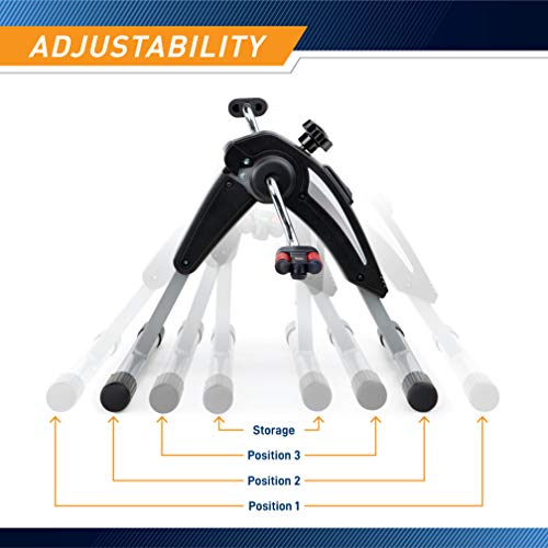 Marcy Portable Mini Magnetic Cardio Cycle Under Desk Bike Pedal Exerciser For Home Gym And Office Ns-914, Black-Silver #TOP6