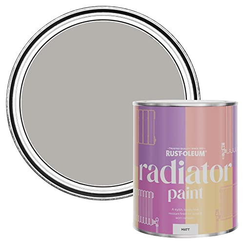 Rust-Oleum Grey Radiator Paint in Matt Finish - Mocha 750ml