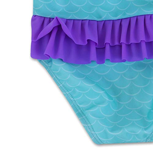 Disney Little Mermaid Princess Ariel Baby Girls One Piece Bathing Suit Green Purple 12 Months3