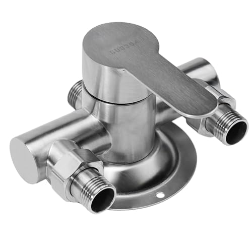 Tool Part for Stainless Steel Shower Faucet Hot & Cold Water Mixer Wall Mount Metal Handle