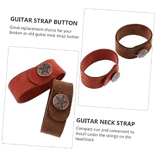 FAVOMOTO 1 Set 4 Pcs Guitare Bandeau En Cuir Bandeau Basse Ukulélé Poupée Sangle Guitare Sangle De Verrouillage Sangles De Guitare Cravate Basse Guitare Sangle De Verrouillage Pratique - Les Beatles, Paul McCartney, John Lennon, RIngo Starr, George Harrison FAVOMOTO 1 Set 4 Pcs Guitare Bandeau En Cuir Bandeau Basse Ukulélé Poupée Sangle Guitare Sangle De Verrouillage Sangles De Guitare Cravate Basse Guitare Sangle De Verrouillage Pratique – Image 2