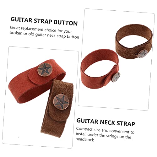 FAVOMOTO 1 Set 4 Pcs Guitare Bandeau En Cuir Bandeau Basse Ukulélé Poupée Sangle Guitare Sangle De Verrouillage Sangles De Guitare Cravate Basse Guitare Sangle De Verrouillage Pratique - Les Beatles, Paul McCartney, John Lennon, RIngo Starr, George Harrison FAVOMOTO 1 Set 4 Pcs Guitare Bandeau En Cuir Bandeau Basse Ukulélé Poupée Sangle Guitare Sangle De Verrouillage Sangles De Guitare Cravate Basse Guitare Sangle De Verrouillage Pratique – Image 3