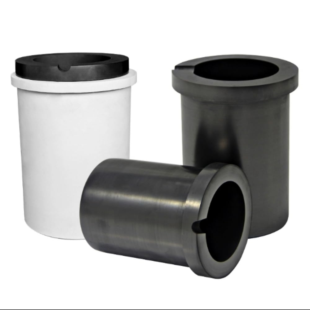 Graphite Crucible Quartz Protection Sleeve Melting Kit Metal Gold Silver Casting Smelting Furnace Induction Crucible Jewelry Casting Tools (2kg : Quartz Crucible, Melting Kit)