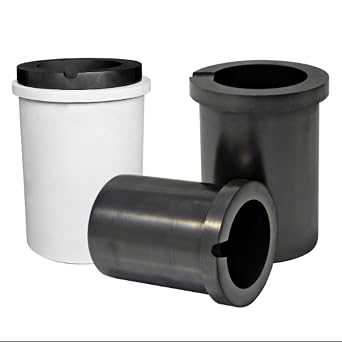 Graphite Crucible Quartz Protection Sleeve Melting Kit Metal Gold Silver Casting Smelting Furnace Induction Crucible Jewelry Casting Tools 5kg Quartz Crucible, Melting Kit