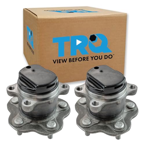 Image of TRQ Rear Left and Right Wheel Bearing and Hub Assembly Set 2 Piece Compatible with 08-13 Nissan Rogue Front Drive 11-17 Juke 14-15 Rogue Select 11-12