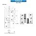 Foldable Shaped Load-Bearing Hinge Electrical Cabinet Mechanical Equipment Toolbox 1Pcs(75x70mm-Left)