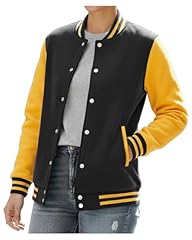 Black and Yellow - Varsity Jacket Women