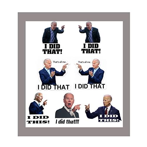 Pure Compression 210 Pcs I Did That This Biden Stickers 3'' - That's All Me Funny Humor Car Window Bumper Decals Reflective Waterproof Pointed To Your Left Right Gas Price Station Sticker, Px-Bs-210 #TOP19
